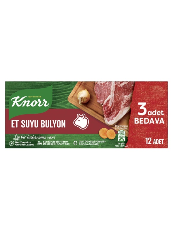 Knorr Et Suyu Bulyon 12 Sekme 120 Gr