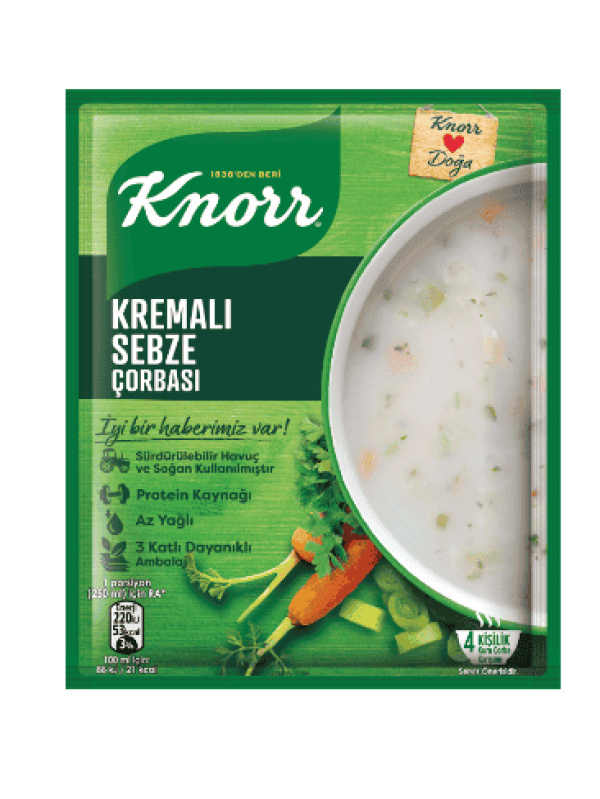 Knorr Kremalı Sebze Çorbası 65 Gr