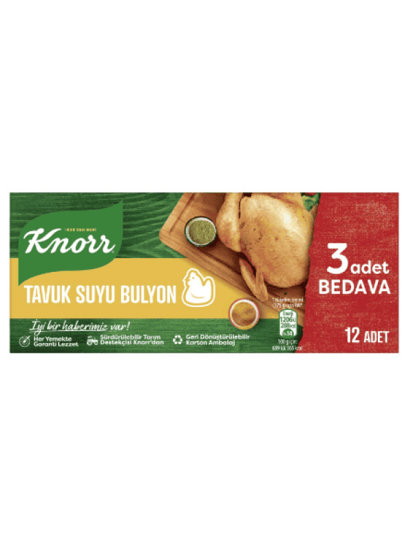 Knorr Tavuk Bulyon 12 Adet