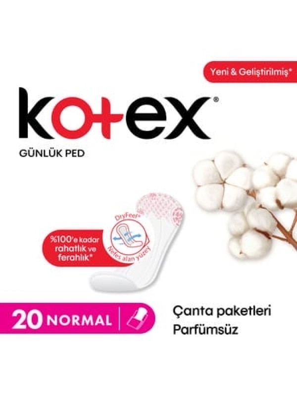 Kotex Günlük Ped Normal 20 Adet