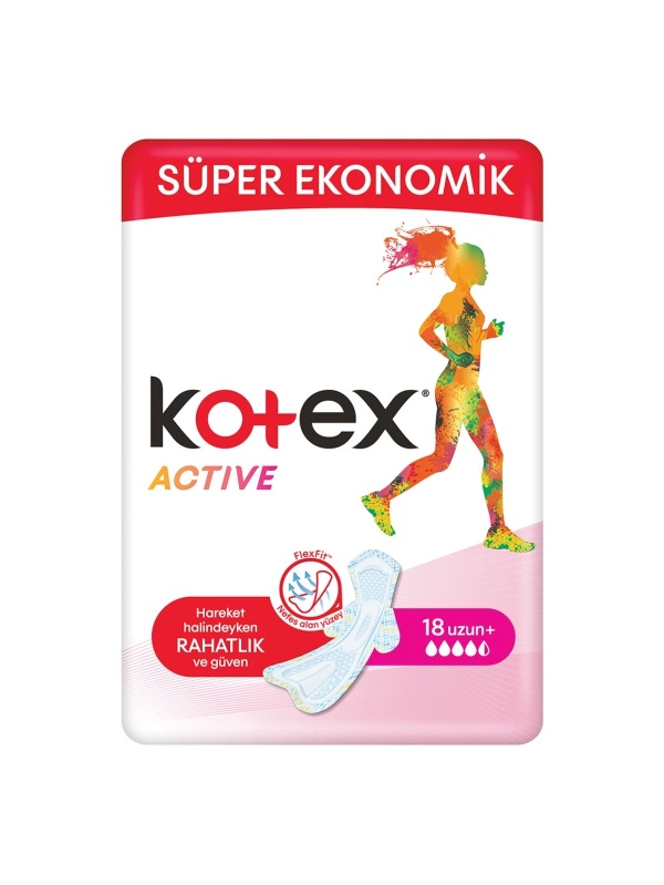 Kotex Ped Active Quadro Uzun 18 Adet