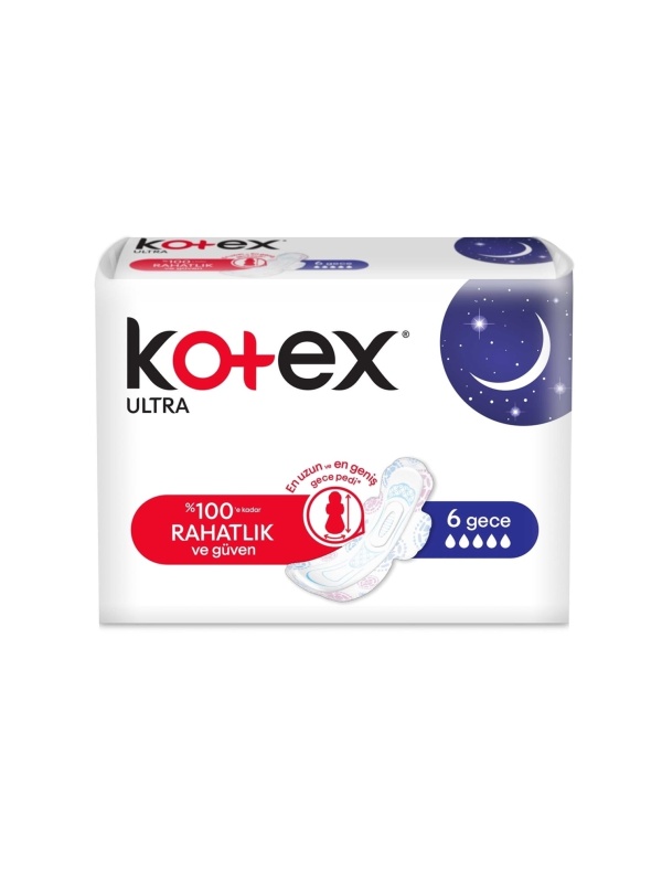 Kotex Ped Ultra Gece 6 Adet