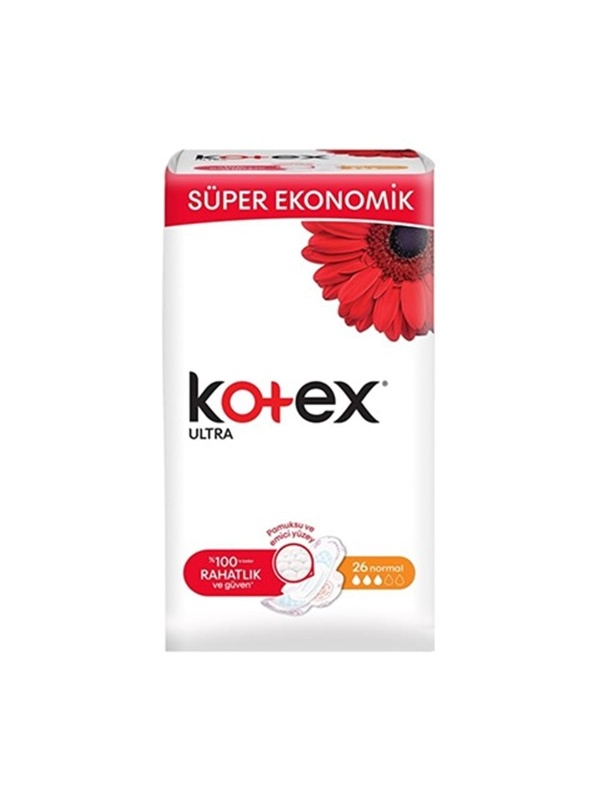 Kotex Ped Ultra Quadro Normal 26 Adet