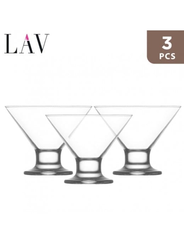 Lav Krema Dondurma Bardağı 3'lü