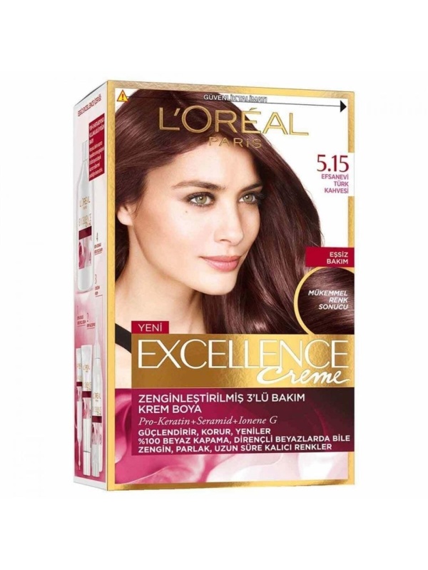 Loreal Excellence Zenginleştirilmiş 5.15 Buzul Kahvesi 1 Adet