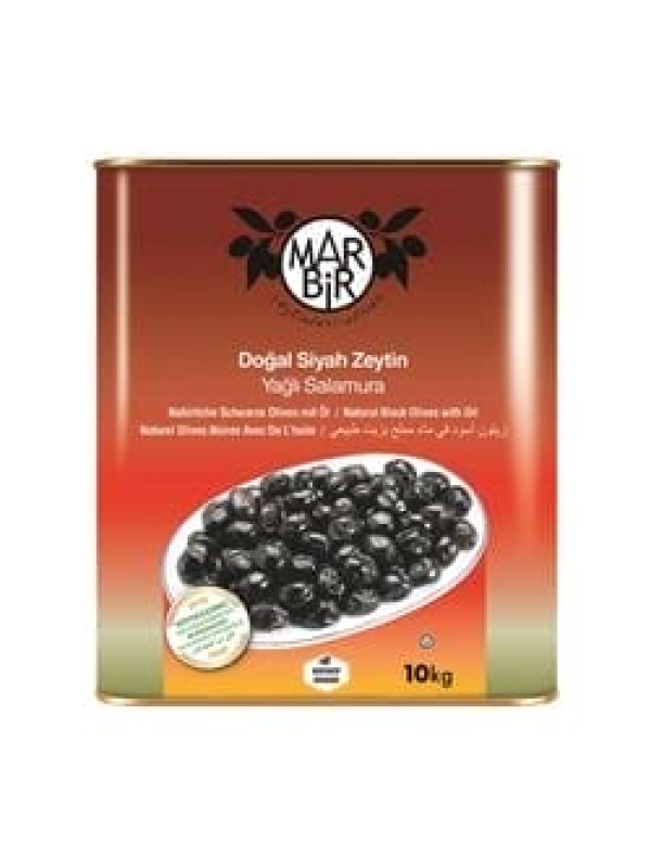 Marmarabirlik Siyah Zeytin Marbir Yağlı Salamura Yağ Ebat : 4Xs 10 Kg