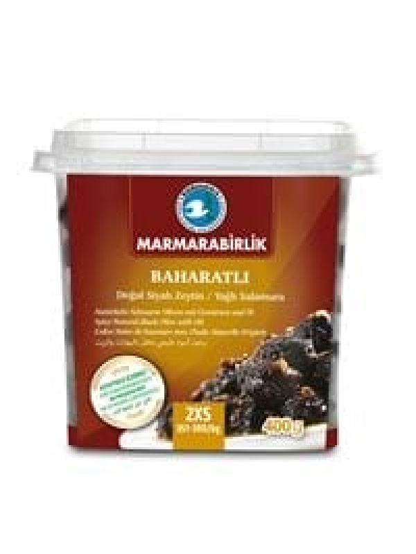 Marmarabirlik Siyah Zeytin Yağlı Salamura Yağ Boyutu : 2Xs 400 Gr