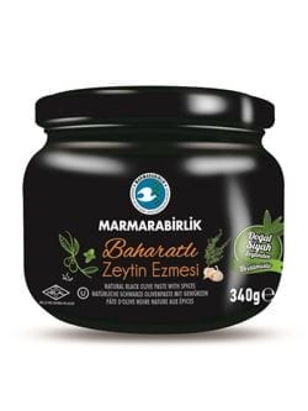 Marmarabirlik Zeytin Macunu Baharatlı Cam 340 Gr