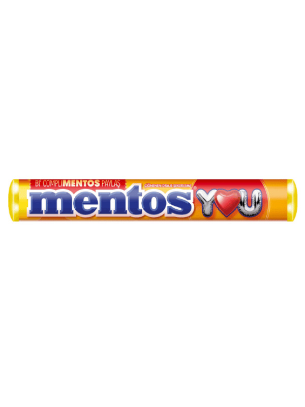 Mentos Stick Çilekli Şeker 37.5 Gr