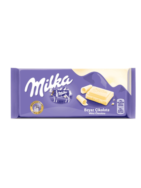 Milka Tablet Beyaz Çikolata 80 Gr