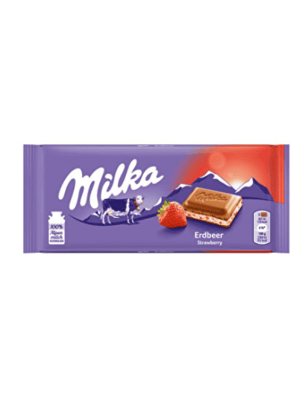 Milka Tablet Çikolata Çilek Yoğurt 100 Gr
