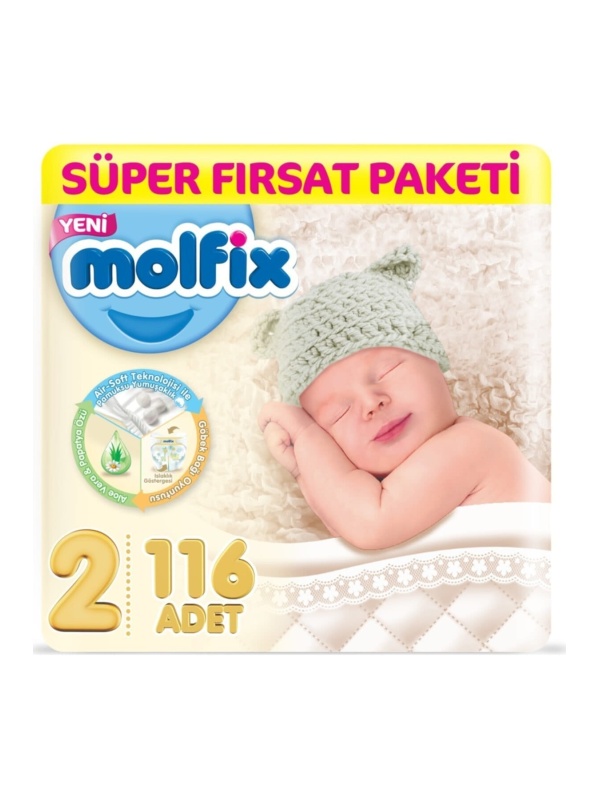 Molfix Fırsat Paketi No 2 116 Adet