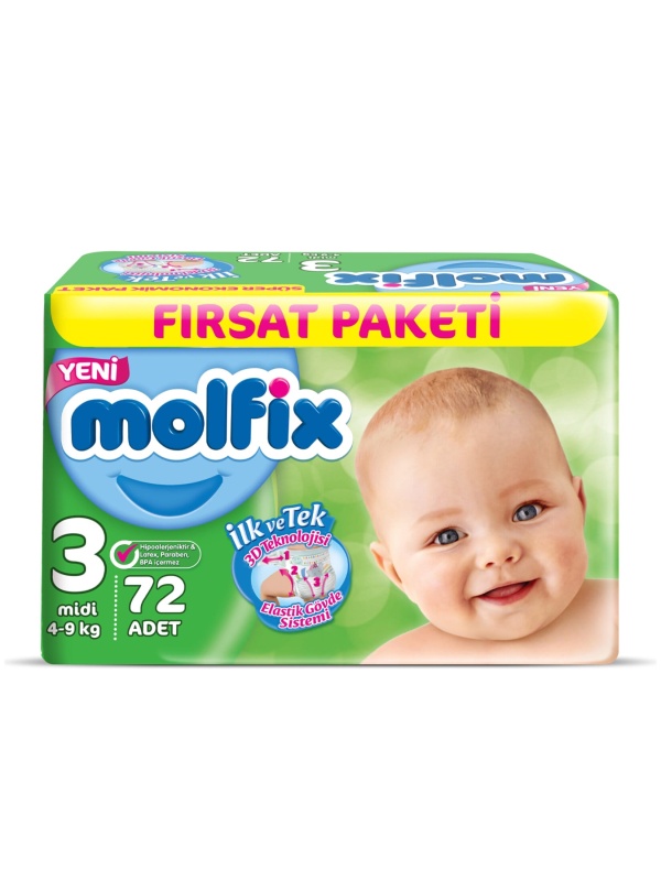 Molfix Fırsat Paketi No 3 72 Adet