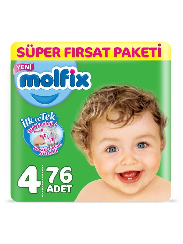 Molfix Fırsat Paketi No 4 76 Adet