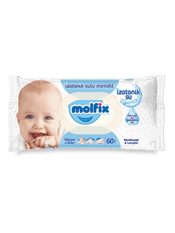 Molfix İzotonik Sulu Islak Mendil Hassas 60 Adet