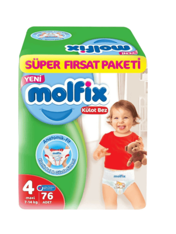Molfix Külot Bez Süper Paketi No 4 76 Adet