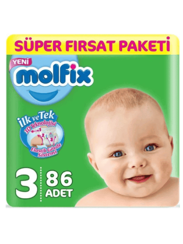 Molfix Süper Fırsat Paketi No 3 86 Adet