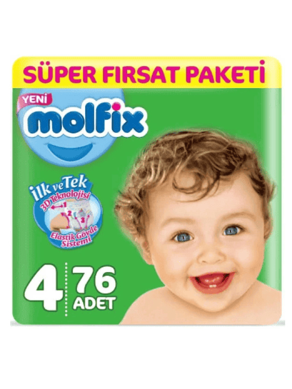 Molfix Süper Fırsat Paketi No 4 76 Adet