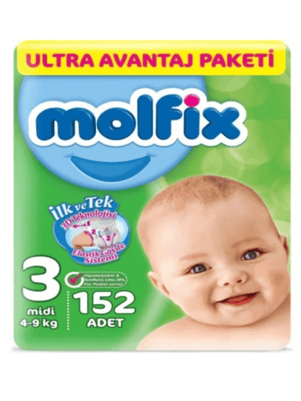 Molfix Ultra Fırsat Paketi No 3 152 Adet