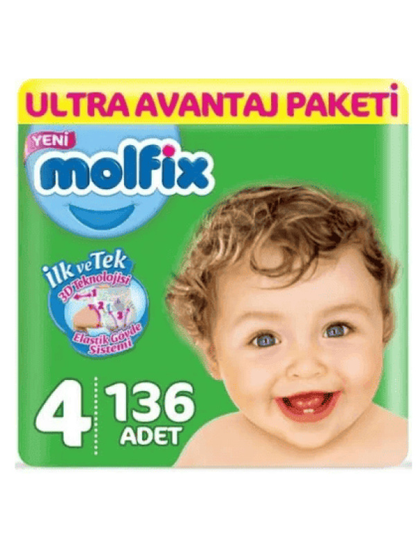 Molfix Ultra Fırsat Paketi No 4 136 Adet
