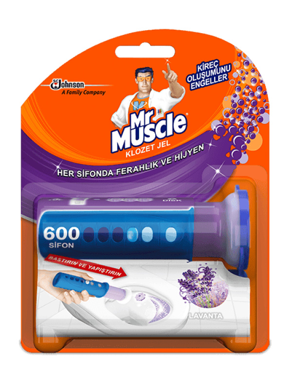 Mr. Muscle Active Clean Tuvalet Blokları Jel Lavanta 36 Ml