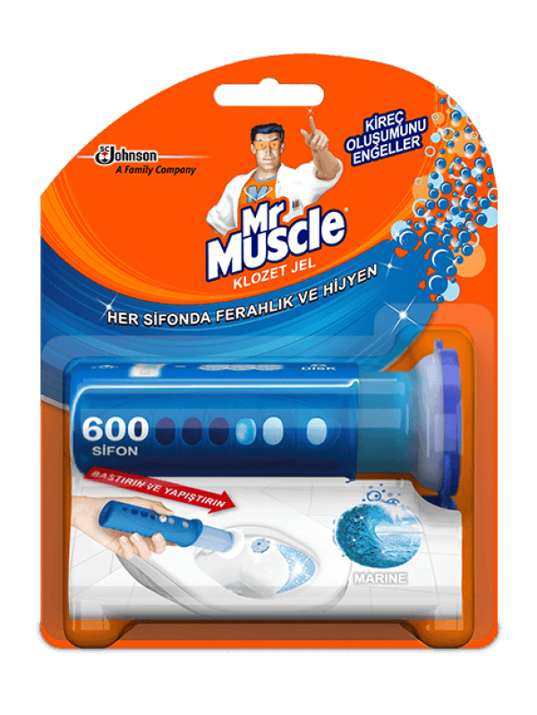 Mr. Muscle Active Clean Tuvalet Blokları  Jel Marine 36 Ml