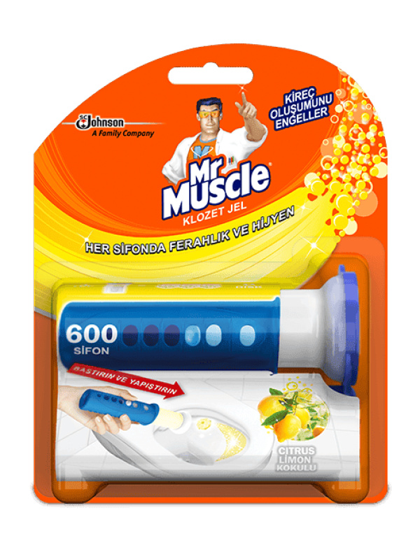 Mr. Muscle Aktif Temiz Tuvalet Blokları  Jel Limon 36 Ml