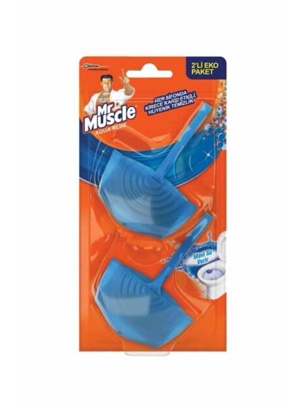 Mr. Muscle Aqua Blue&promosyon Paketi Tuvalet Blokları  2X40 Gr