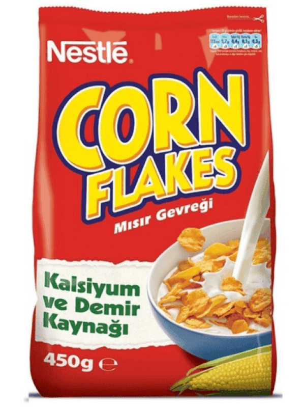 Nestle Corn Flakes Tam Tahıllı Mısır Gevreği 450 Gr