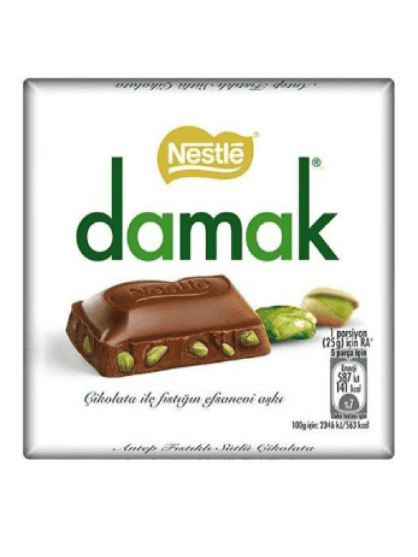 Nestle Damak Antep Fıstıklı Sütlü Çikolata 65 Gr
