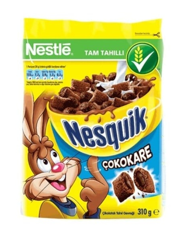 Nestle Nesquik Çokokare Çikolatalı Tahıl 310 Gr