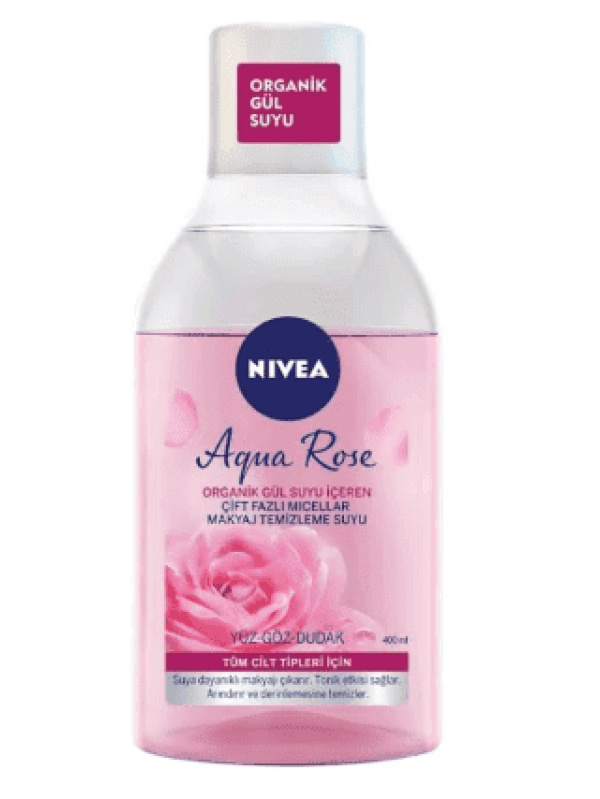 Nivea Dual Phase Yüz Temizleme Suyu Gül 400 Ml