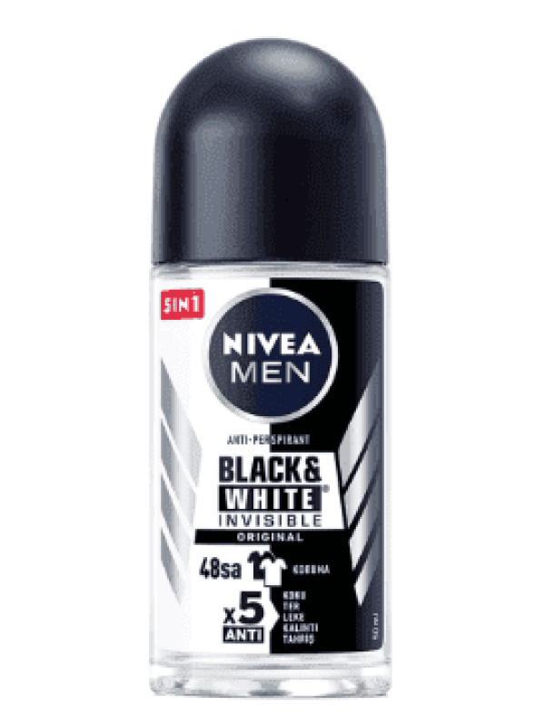 Nivea Men Deodorant B&w Original Roll On 50 Ml