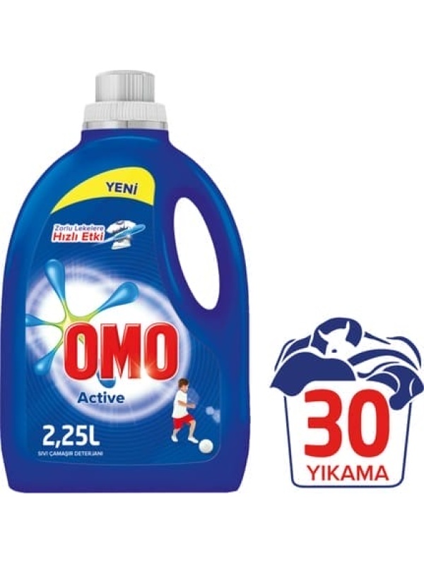 Omo Sıvı Deterjan Aktif 2250 Ml