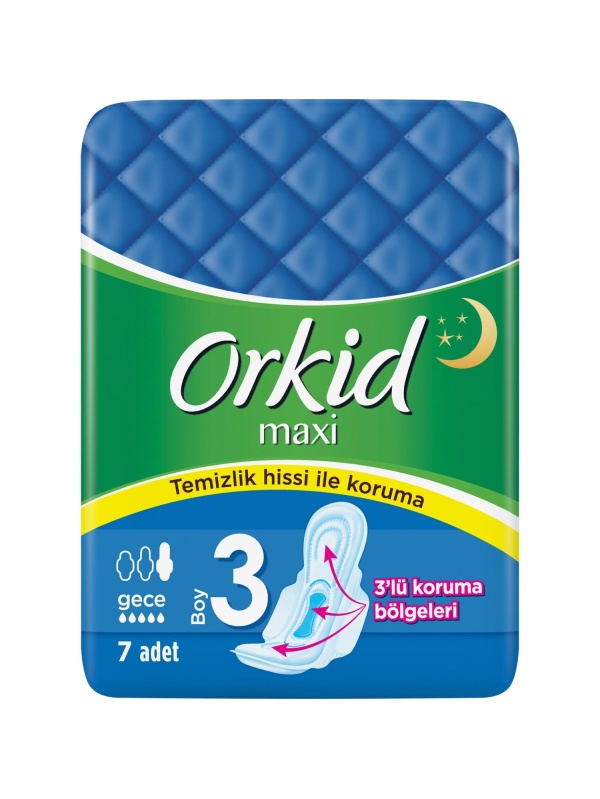Orkid Maxi Gece Ped 7 Adet