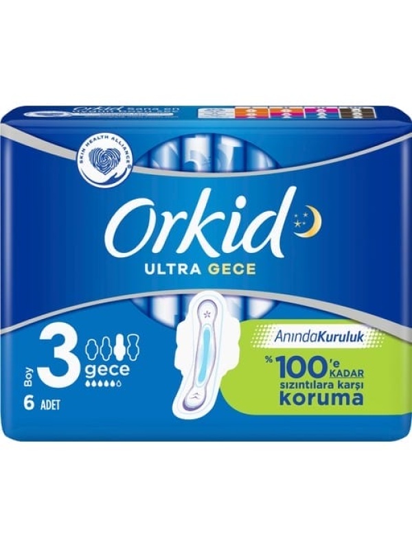 Orkid Ultra Ekstra Gece Ped 6 Adet