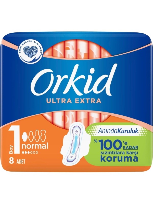 Orkid Ultra Ekstra Normal Ped 8 Adet