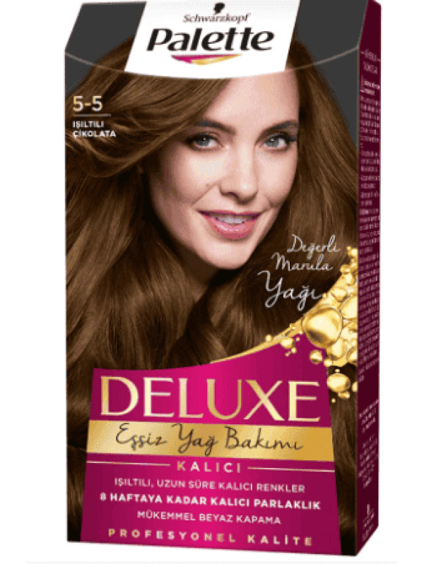 Palette Deluxe Saç Boyası Işıltılı Çikolata 5-5 1 Adet