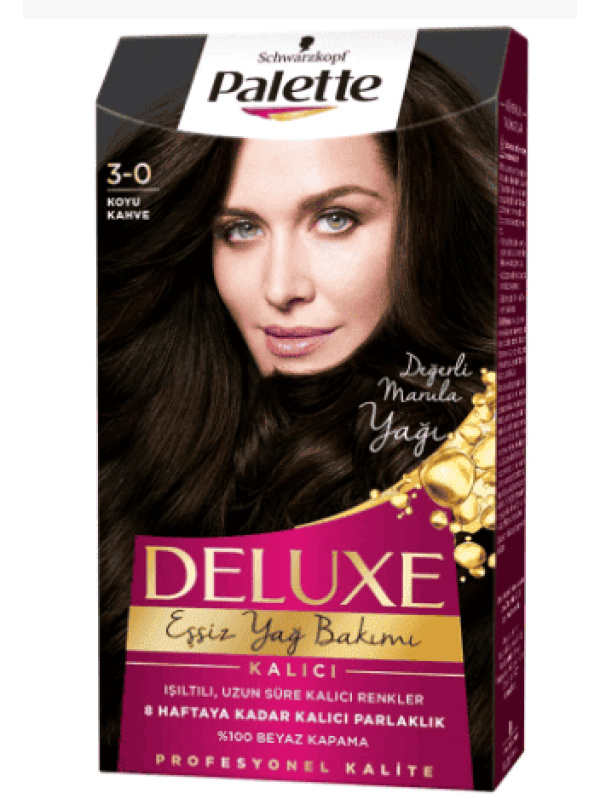 Palette Deluxe Saç Boyası Koyu Kahve 3-0 1 Adet