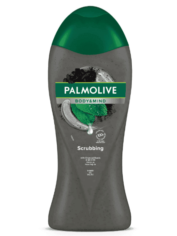 Palmolive Duş Jeli Body & Mind Aktif Kömür Ve Nane 500 Ml
