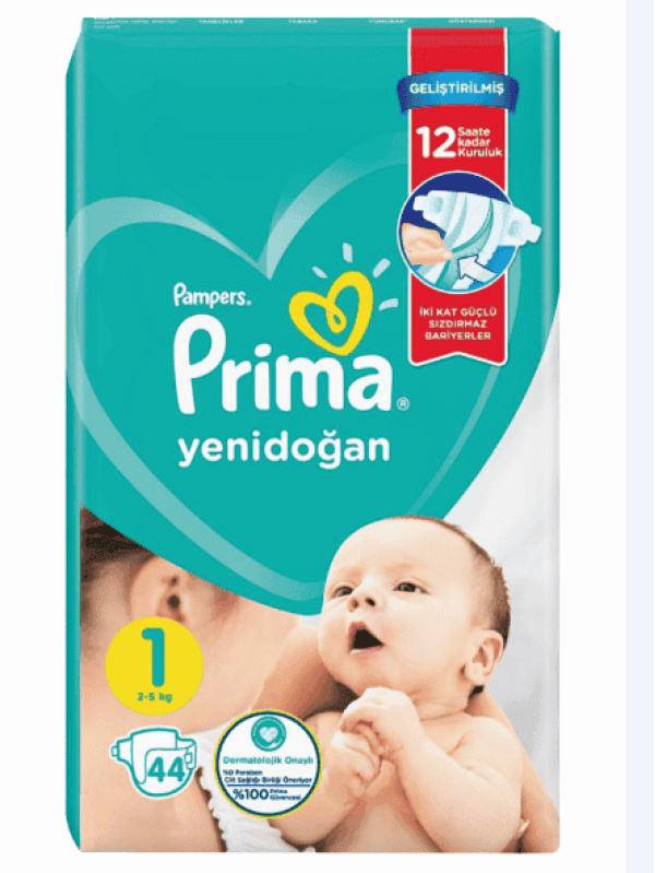 Pampers Prima Newborn  44 Adet