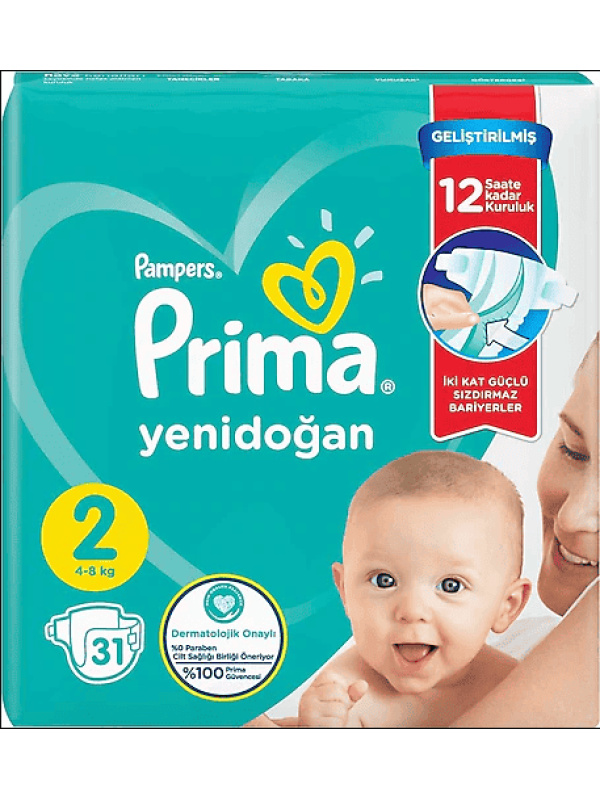 Pampers Prima No2  31 Adet