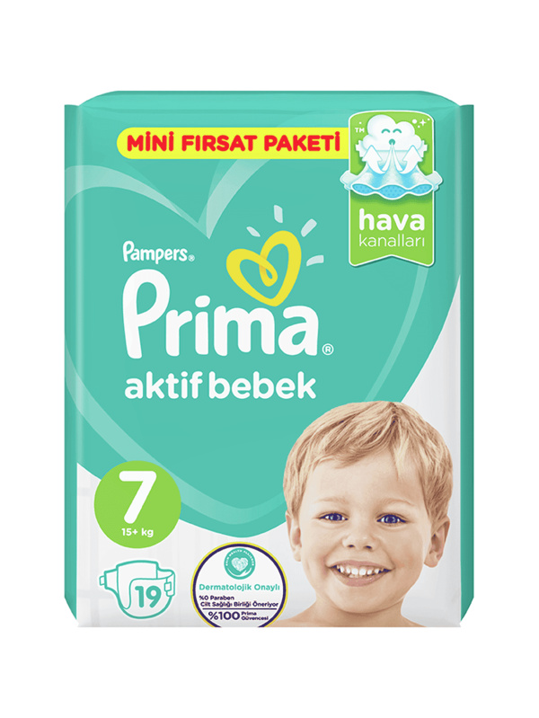Pampers Prima No7 19 Adet