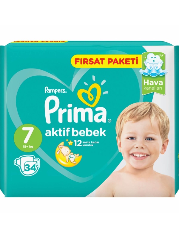 Pampers Prima No7 34 Adet