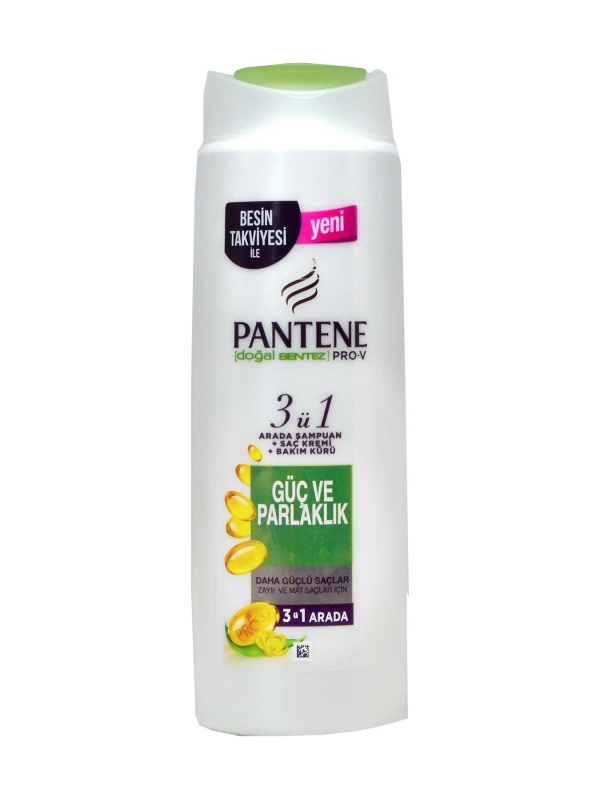 Pantene 3'ü 1 Arada Güç Ve Parlaklık Şampuan 470 Ml