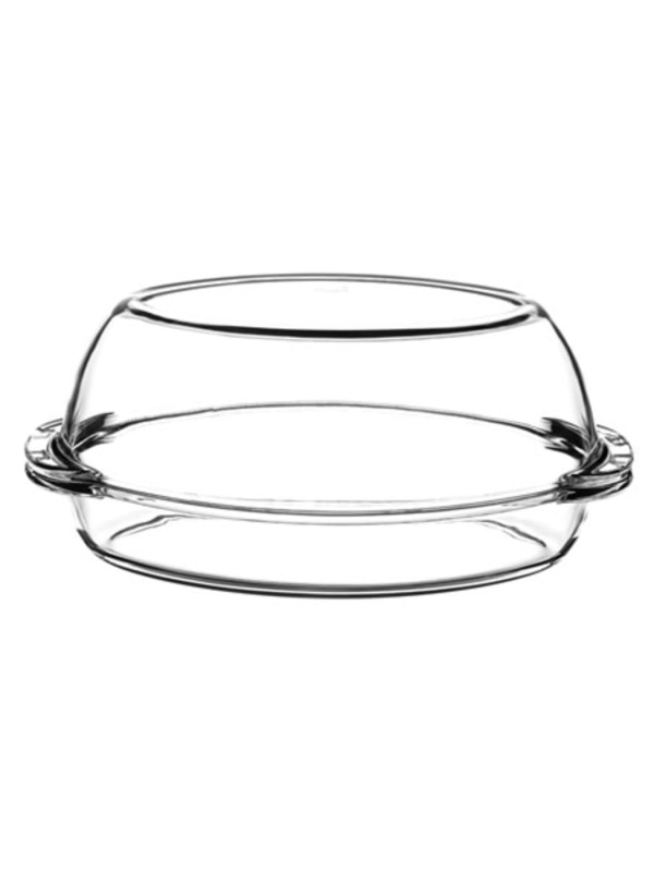Paşabahçe Borcam Pyrex Oval Kapaklı Tava 1 Adet