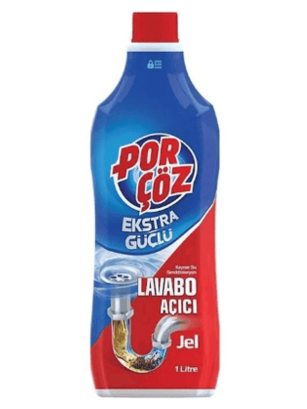 Porçöz Lavabo Açıcı Jel 1 L