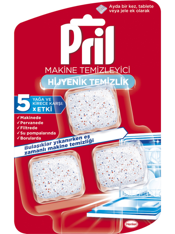 Pril Çift Etkili Makine Temizleyici Kapsül 3 Wl