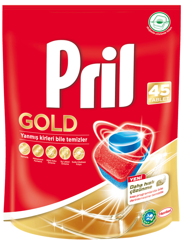 Pril Tablet Gold Avantajlı Paketi 45 Adet