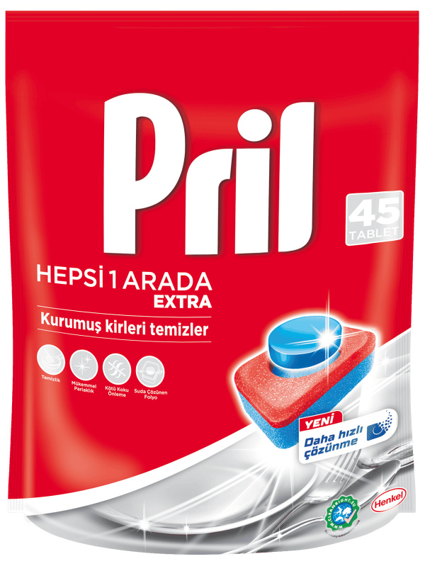 Pril Tablet Hepsi Bir Arada 45 Adet